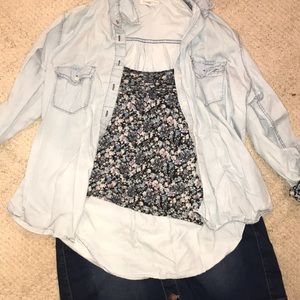 Long sleeve crop top